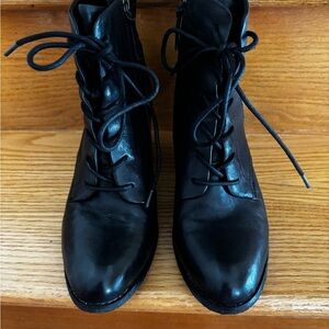 Sofft Black Ankle Lace-Up Booties